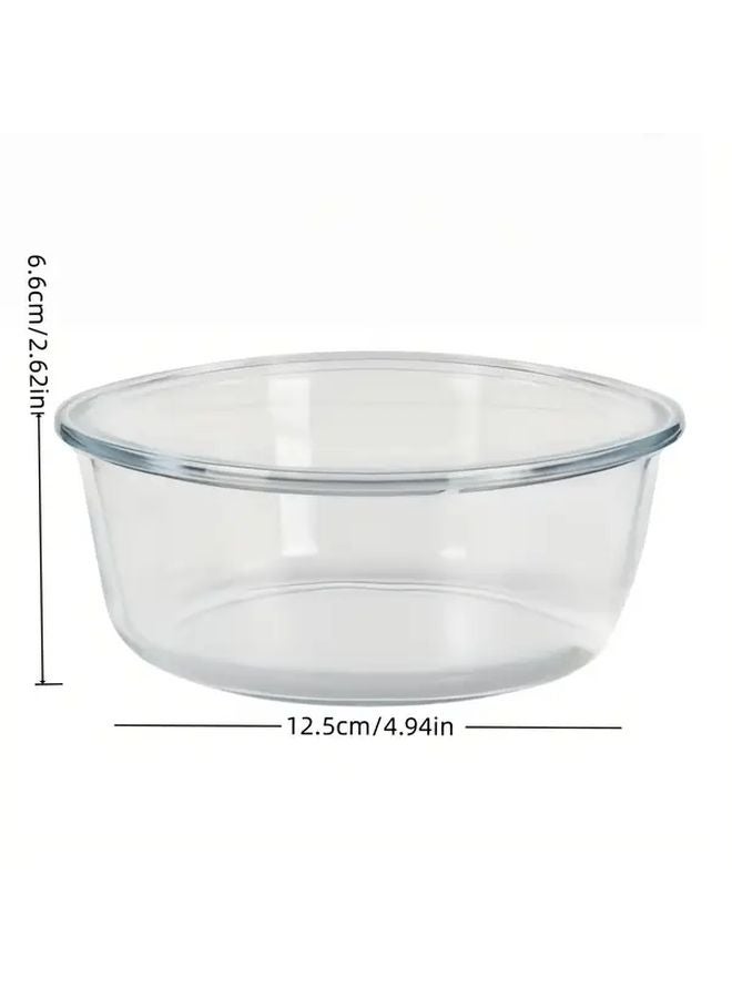 8pcs Black 24 35oz Glass Food Storage Containers with Lids Microwave Oven Dishwasher Safe - Image 2